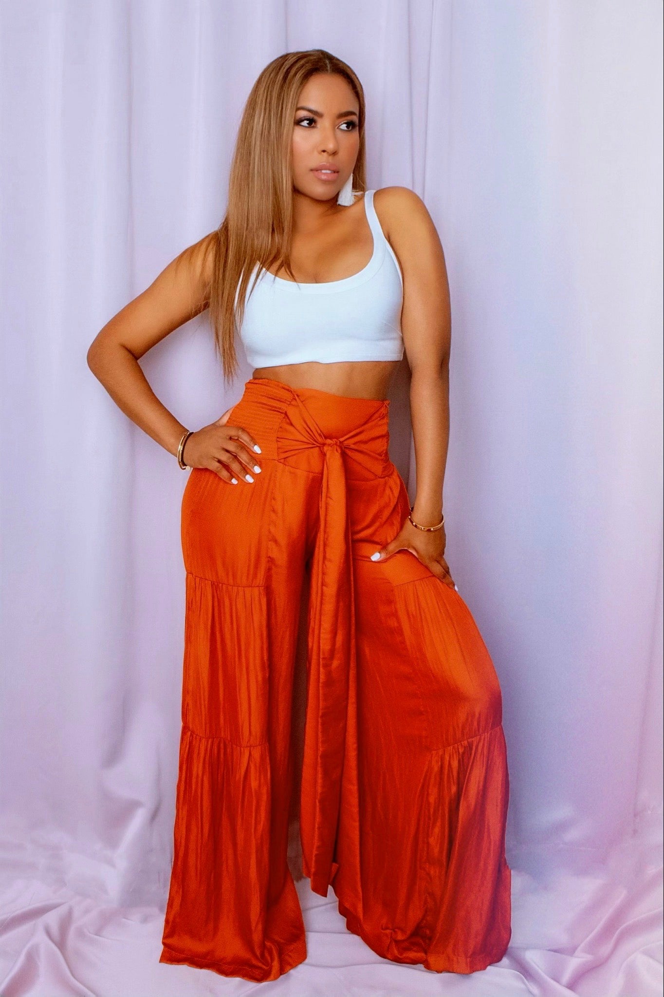 Women High Waist Wide Leg Pants - Best Dress for ladies 