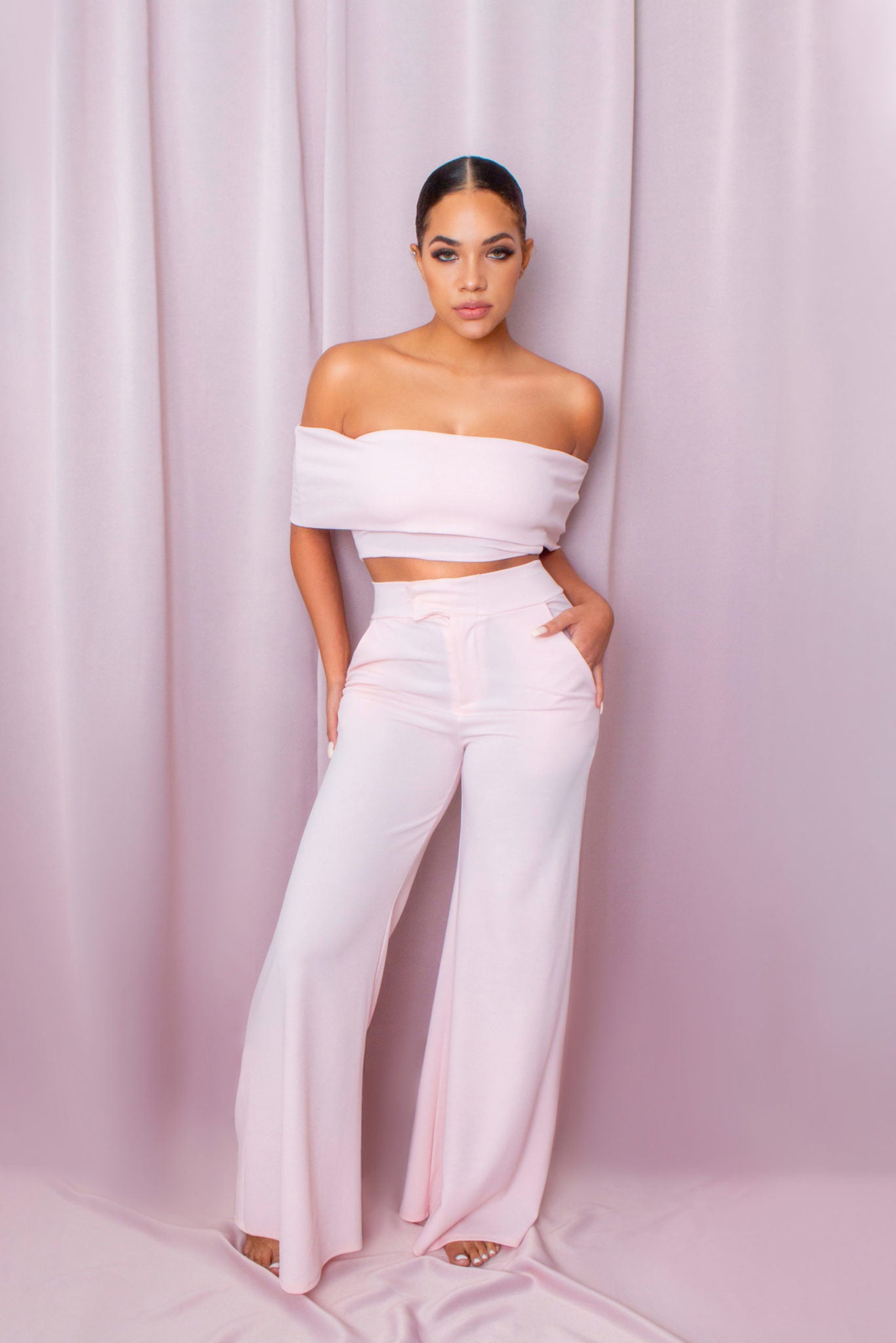 Women White Off Shoulder Dress - Best top & Pant For Ladies